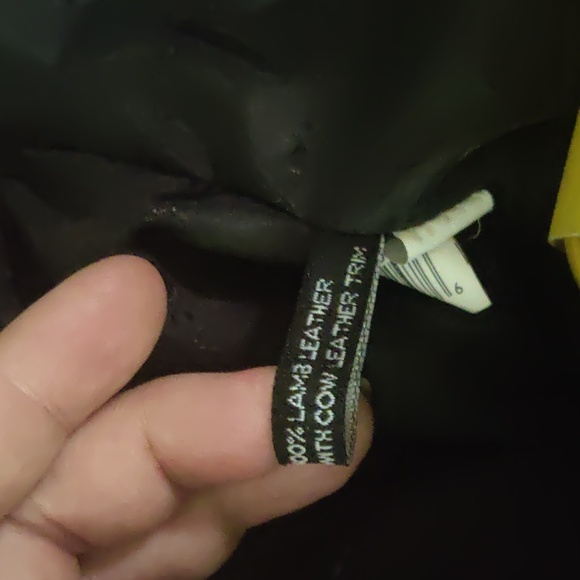 MARC BY MARC JACOBS FLIPPING OUT LARGE LAMBSKIN SATCHEL IN BLACK AND GREY - Picture 10 of 12